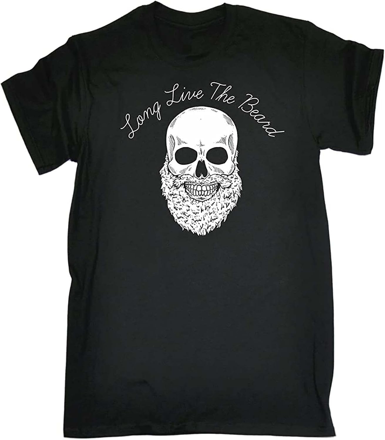 Long Live The Beard White Yellow Black Red Mens Women T Shirt Beard Facial Hair Tee M чёрный