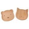Animal Pattern Cartoon Dinner Tray Cute Wood Food Dishes Children's Rice Plate  Serving Kids
