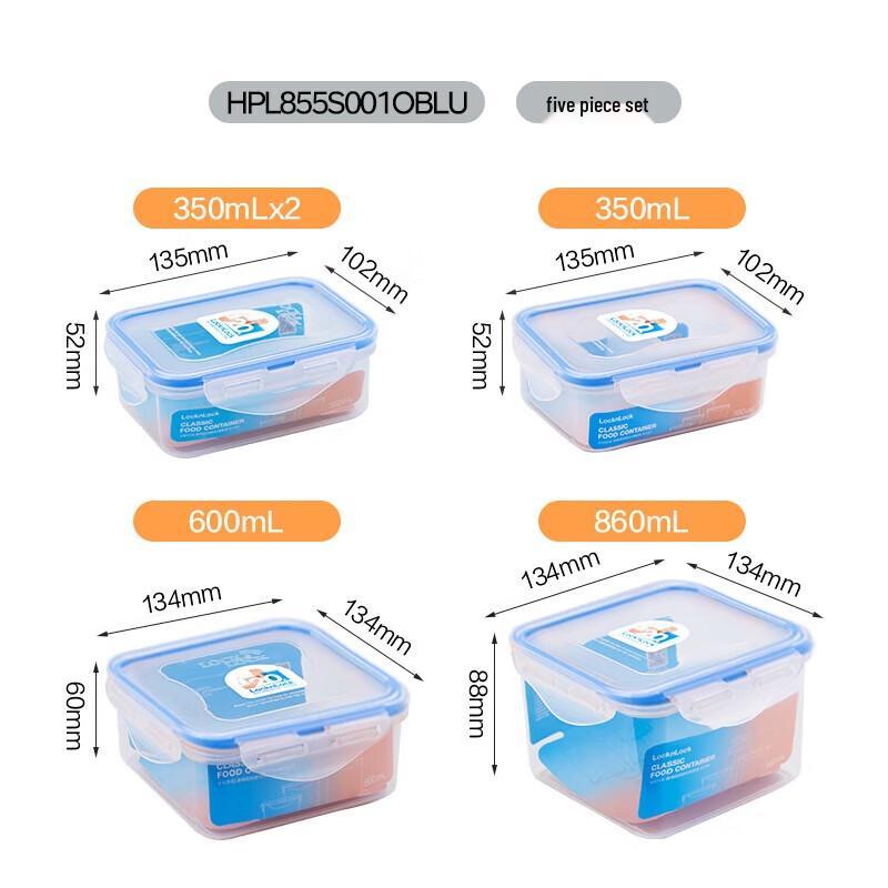 

LocknLock 5-Piece PP Food Storage Container Set