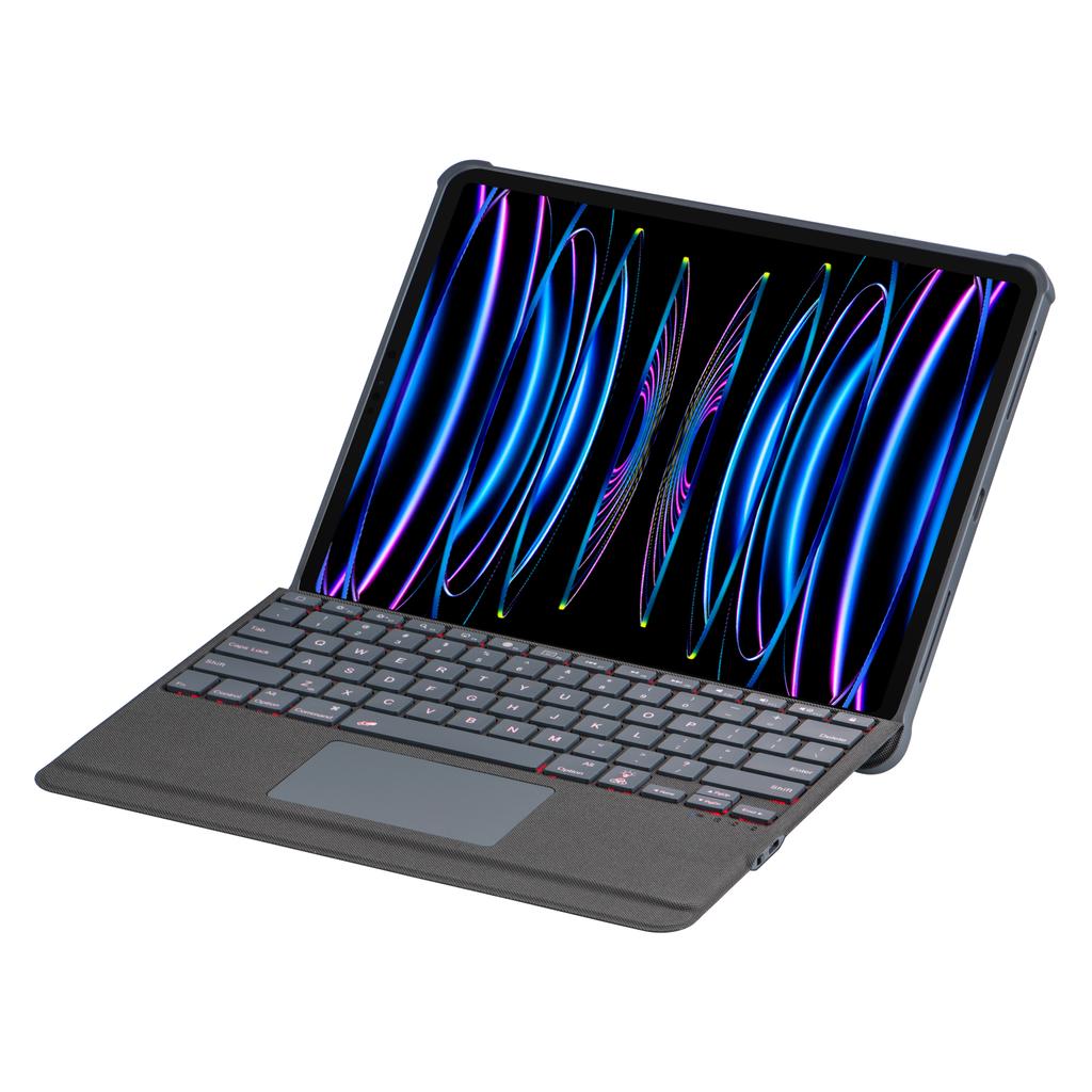 New 2020 Air 13 Wireless iPad Pro 12.9 Keyboard Case with Touchpad Pencil Holder 7-Color RGB Backlit Scissor Switch & Gaming