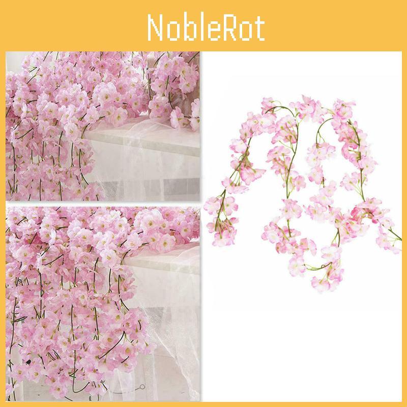 High Realistic Artificial Cherry Rattan Garland With Vibrant Colors For Weddings