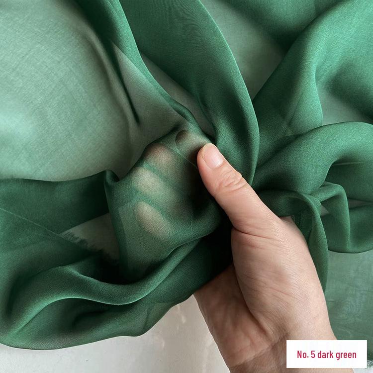 Chiffon di Vera Seta Largo 6 mm: Tessuto di Seta di Gelso Trasparente per Foulard, Vestiti Estivi e Abiti da Sera
