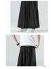 Men's Wide-Leg Ice Silk Culottes - Chinese Style Hanfu Tang Suit Meditation Skirt Pants