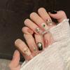 10Pcs Retro Coin Style Mother Of Pearl Fragment Cat Eye Short Handmade Accessories For Hands And Feet