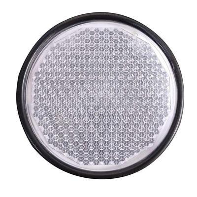 Round Reflex Reflector Set – Metal Body with PMMA Lens | Universal Fit for Tractors, Cars, Bikes, Trucks, Trailers, Boats , Tractor (Set of 2)