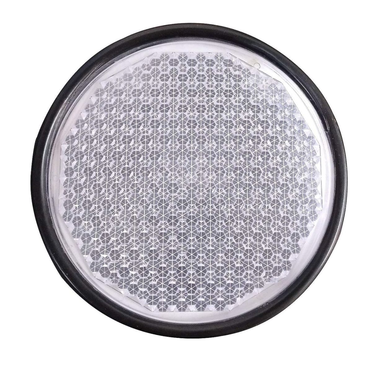 Набор круглых светоотражателей – Металлический корпус с линзой из ПММА | Универсальная посадка для тракторов, автомобилей, велосипедов, грузовиков, прицепов, лодок, трактора (Набор из 2)