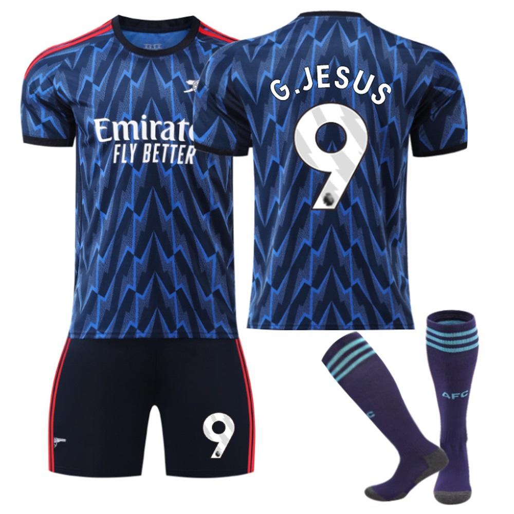 

2025-26 Arsenal Away #9 G.JESUS Sport Training Jersey Set with Socks Teens Kids Adults Football Kits 16
