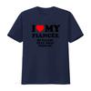 Funny I Love My Fiancée So Please Stay Away From Me T Shirt For Her Vintage Washed Top For Everyday Wear Casual Breathable