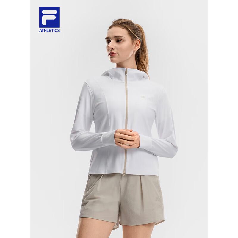 FILA Women s Knitted Hooded Sun Protection Jacket 2XL нефритовый белый