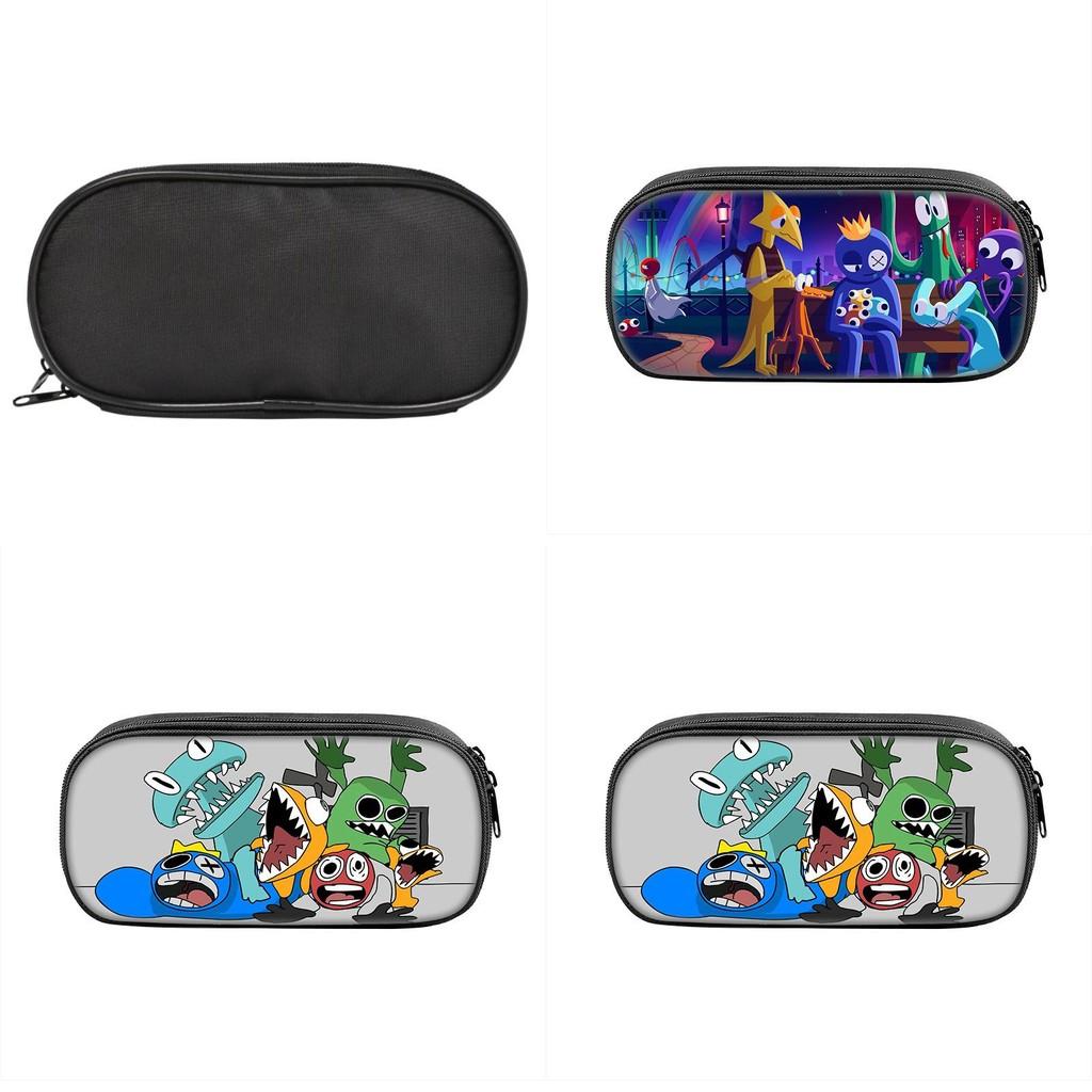 Rainbow Friends 2 Pencil Case Large Capacity Durable Nylon Material