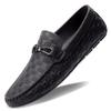 Trendy brand men's shoes first layer leather men's leather shoes breathable lazy business casual one pedal Doudou shoes British