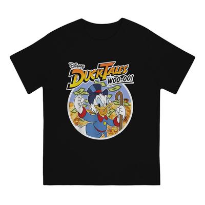 Ducktales Wooo Ανδρικό T-Shirt Disney Ντόναλντ Ντακ Κινούμενα Σχέδια Πρωτότυπο Βαμβακερό Μπλουζάκι Στρογγυλής Λαιμόκοψης Κοντομάνικο T-Shirt 4XL 5XL Τοπ