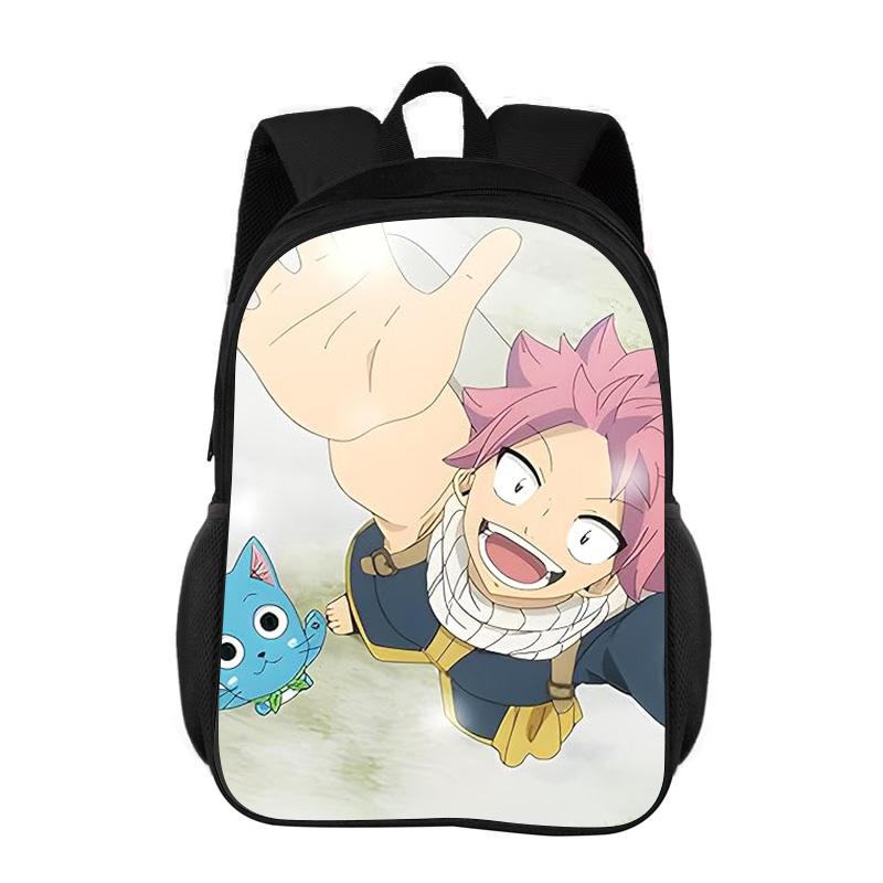 FAIRY TAIL Backpack Cartoon Anime Printed Student Boys and Girls New Large Capacity Versatile Lightweight