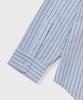 KIIMUIR (Women) Sheer Stripe Oversized Shirt_Sky Blue