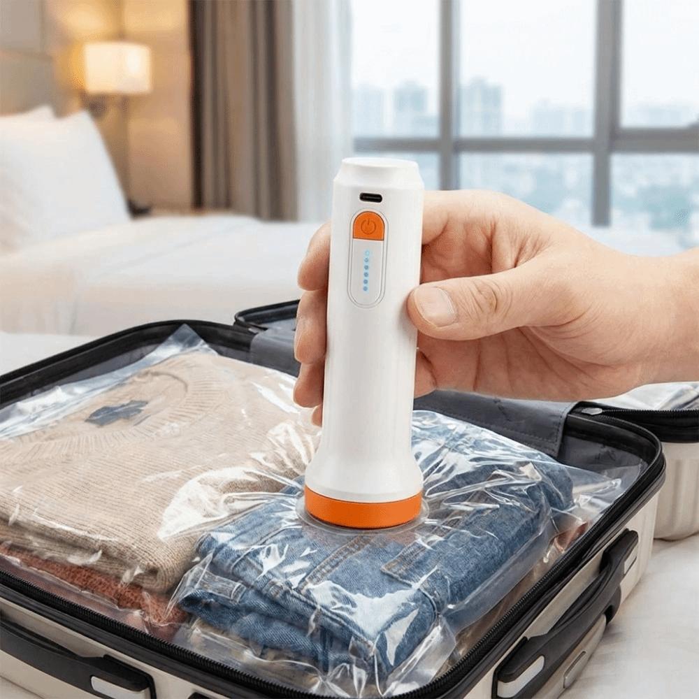 Lightweight Vacuum Bag Pump Rechargeable Compressed Bag Air Pump Travel Organizer