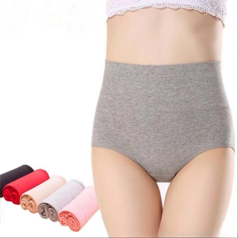 1Pc/Lot High Waist Underwear Cotton Panties Women Body Slim Abdominal Underwear Plus Size Girls Briefs Female Lingerie Shaper