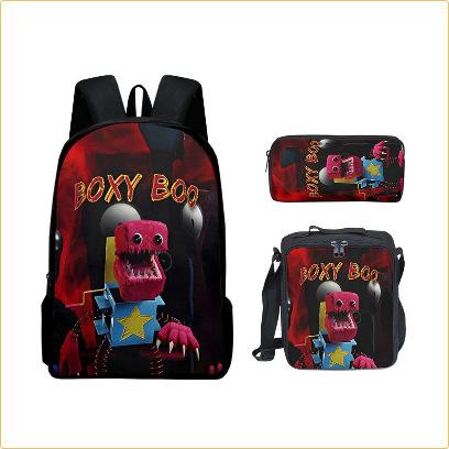 Classique Populaire Nouveauté Drôle Garten of banban Impression 3D 3 pièces/Ensemble élève Sacs d'école Sac à dos pour ordinateur portable Sac à dos Sac à lunch Trousse à crayons