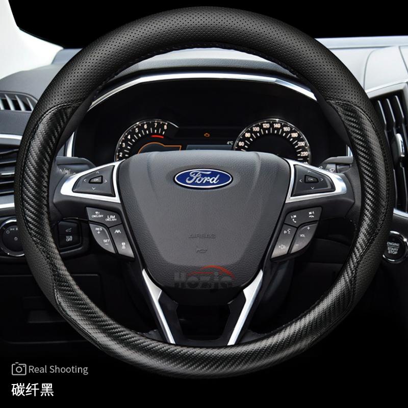 Leather Car Steering Wheel Cover for Ford Territory  Maverick Everest Sport Mustang Focus Kuga Explorer ST Line Ranger 2025 2026