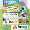 New Wooden Alphabet Blocks & Double-sided Cards Spelling Game English Letter Matching Educational Toy for Kids Learning