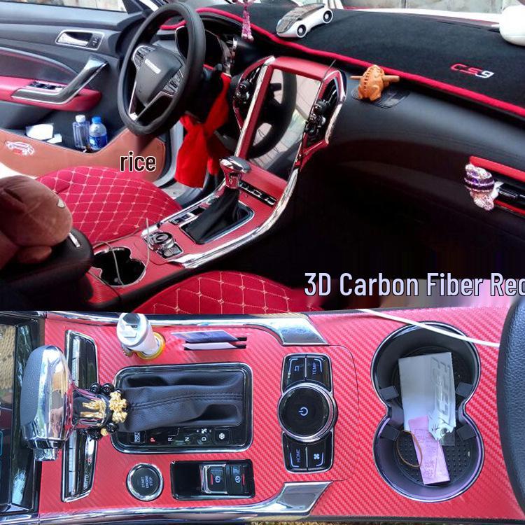 Cheetah CS9 Carbon Fiber Gear Shift & Console Decor Stickers