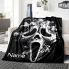 Customiz Name Personality Horror movies Blanket Soft &Warm Sofa Office Bed Travel Lunch Break Blanket, Gift Suitable All Seasons