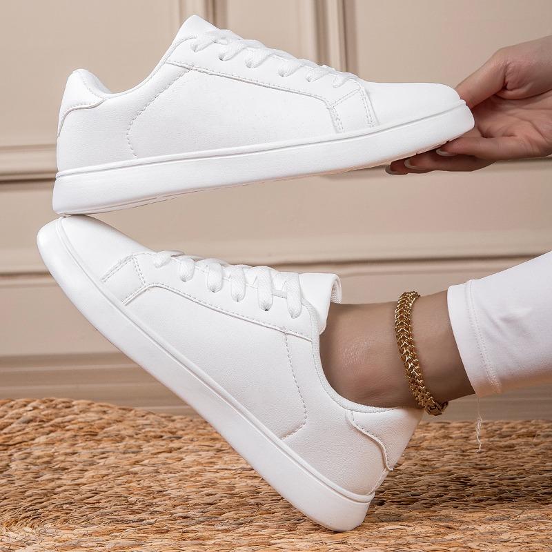 MAEDEF White Shoes Women Vulcanized Shoes Casual Skateboard Shoe Men Solid Flats Leisure Woman Sneakers Walking Men Sports Shoes
