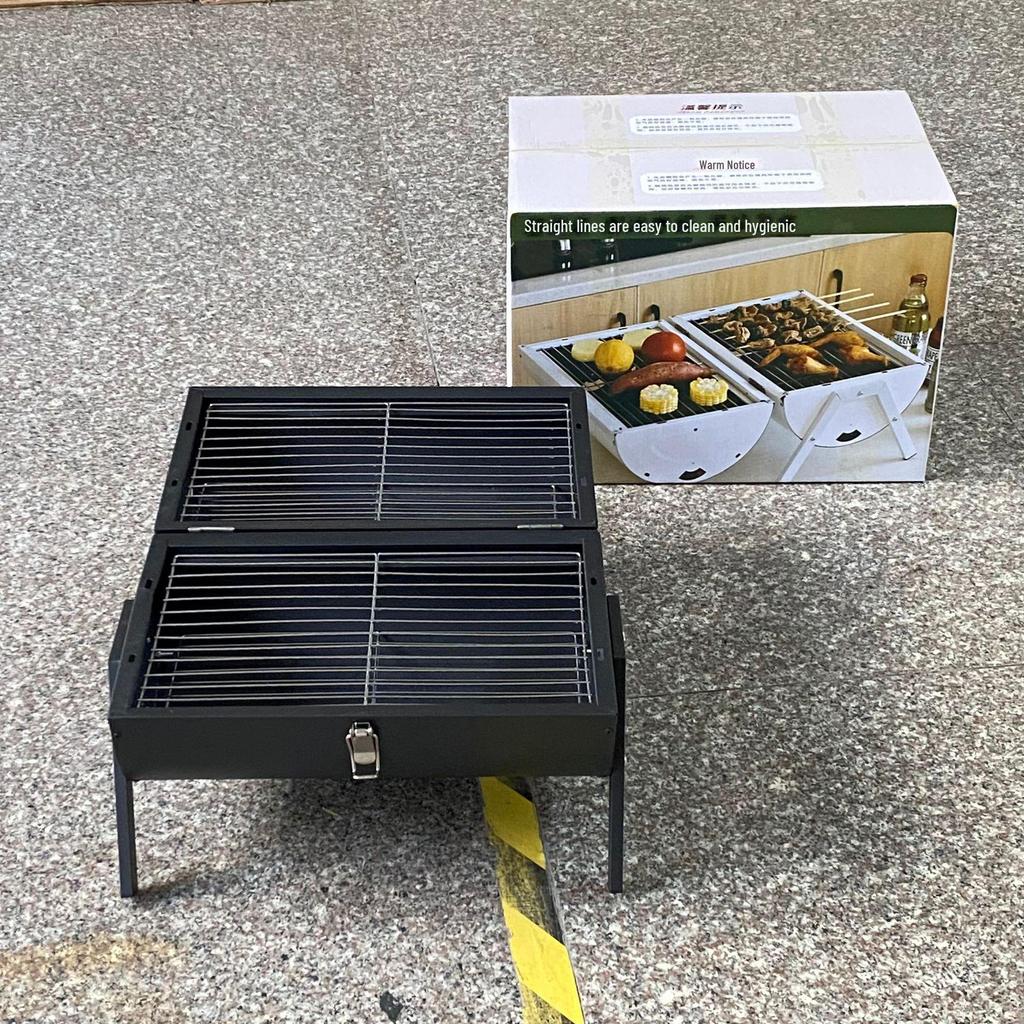 Dubbelsidig rökfri kolgrill: Utomhus & Multifunktionell för Hembakgrillning