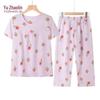 YUZHAOLIN Women's Plus Size Floral Homewear Set
