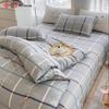 Jie Li Ya Fresh Style Thickened Brushed 4-Piece Bedding Set