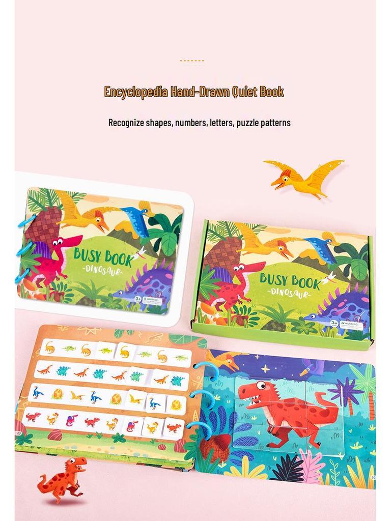 Children's Handmade Animal Cognition Quiet Book: Early Education & Sticker Learning Toy