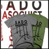 BDSM T-shirt Bondage Sensory Deprivation Hentai Sado Masochist Chains XL DK Gray
