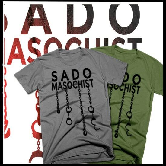 BDSM T-shirt Bondage Sensory Deprivation Hentai Sado Masochist Chains XL DK Gray