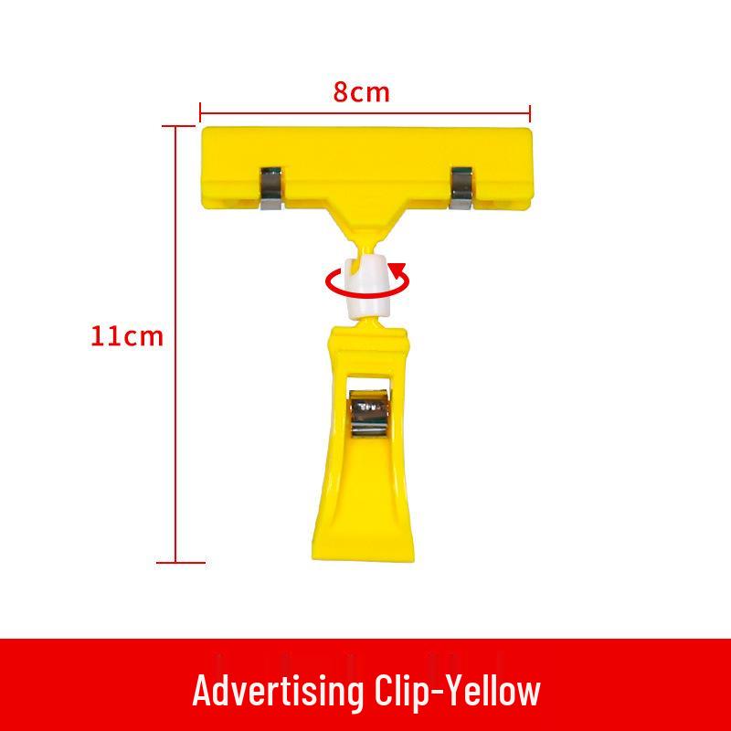 Doppelköpfiger Regaletikettenclip für Preisschilder in Supermärkten