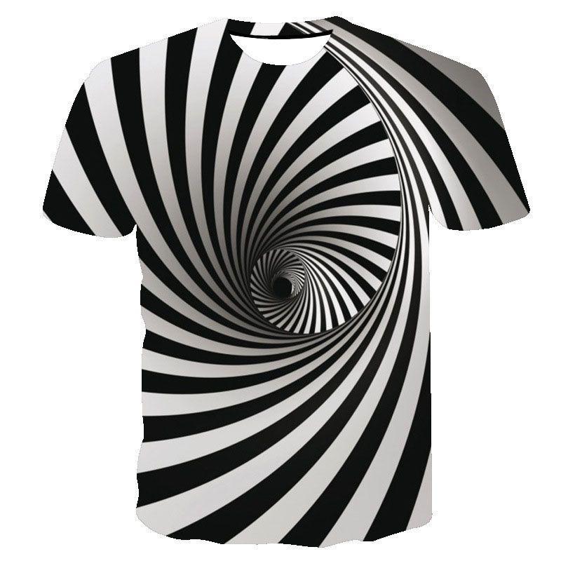 Vivid Funny Hypnosis 3d T-shirt With Psychedelic Colorful Print For Men And Women