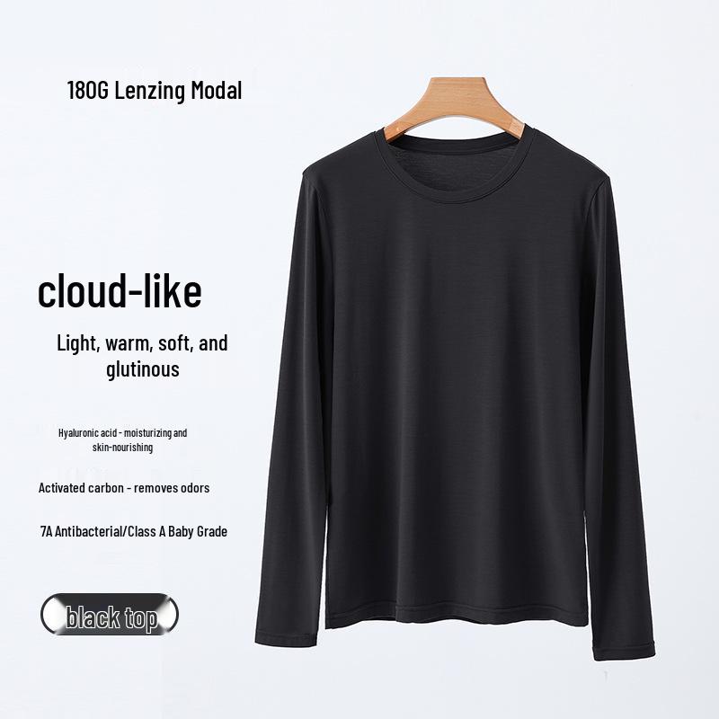 Lenzing Modal Men's Autumn Base Layer Set - Slim Fit Long Sleeve & Pants