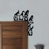 Christmas Gnome Door Frame Decoration Iron Faceless Dwarf Door Corner Sign Hollow Elf Front