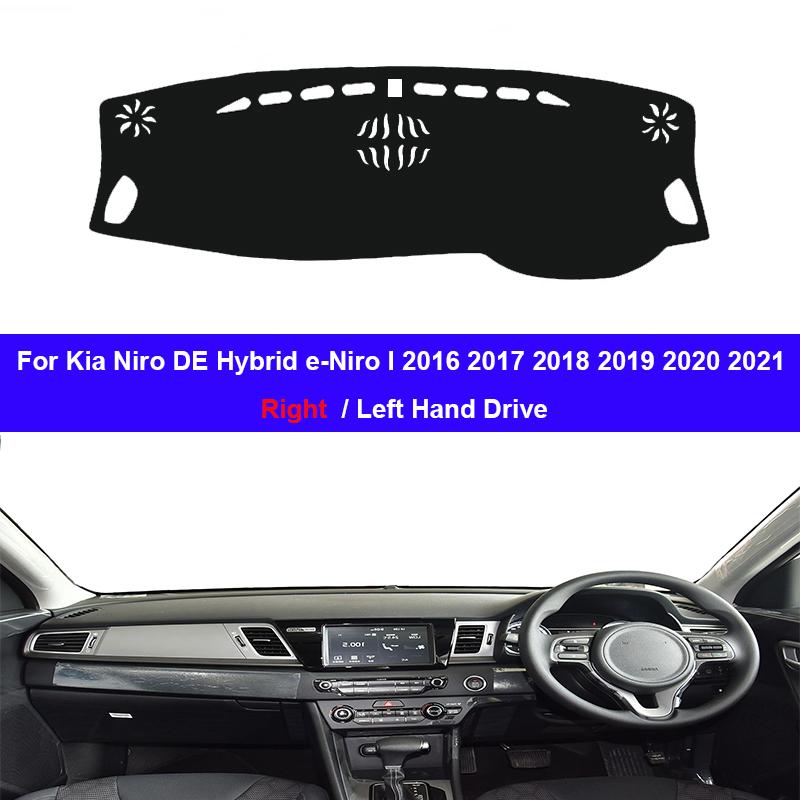Car Dashboard Cover Dash Mat Carpet for Kia Niro DE Hybrid E-Niro I 2016 2017 2018 2019 2020 2026 Anti-UV Sunshade Cushion