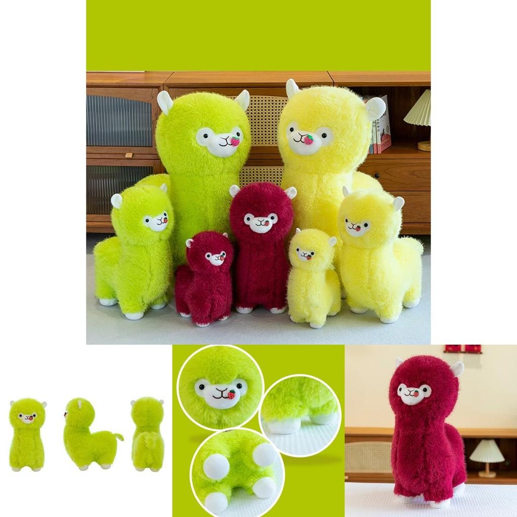 Adorable Strawberry Alpaca Plush Toy Soft And Cuddly Gift For Kids Home Decor