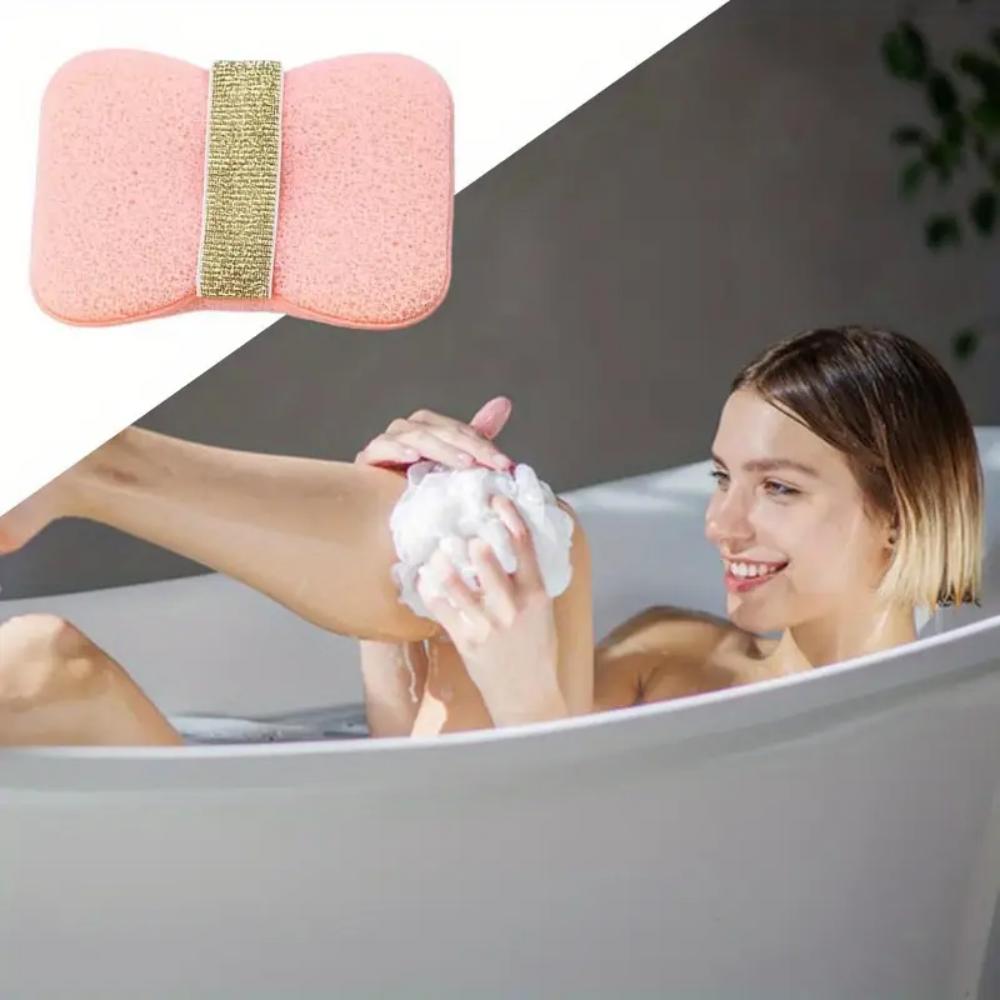 Bath soap sponge, deep cleansing bath tool exfoliating body bath sponge, with soap bag and wristband, unisex bath products