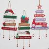 Tiered Christmas Door Sign Rustic Wall Pendant Xmas Tree Decor Hanging Welcome Board  Classroom