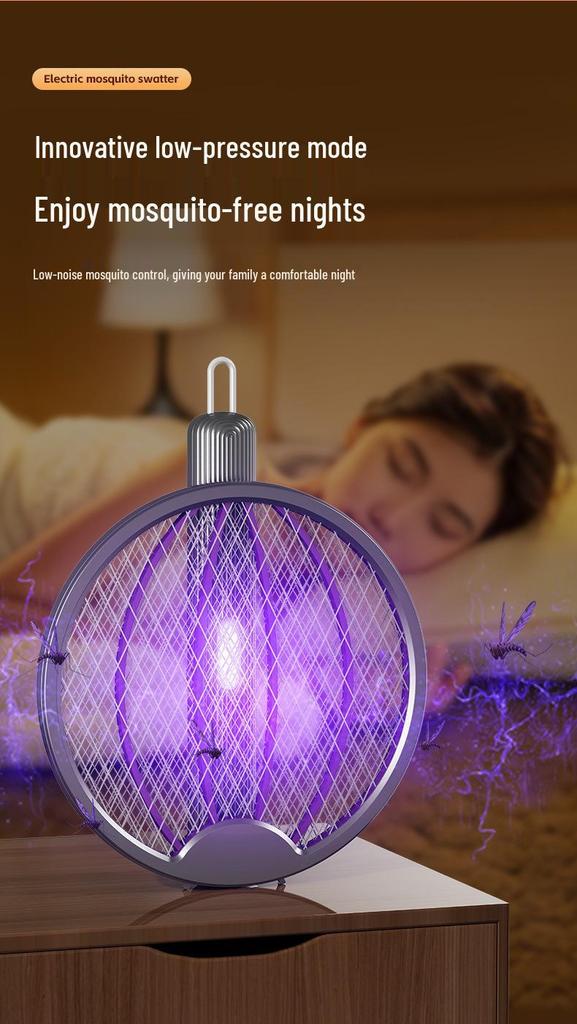 Summer Home Light Wave Foldable Electric Mosquito Swatter and Outdoor Automatic Mosquito Killer Lamp