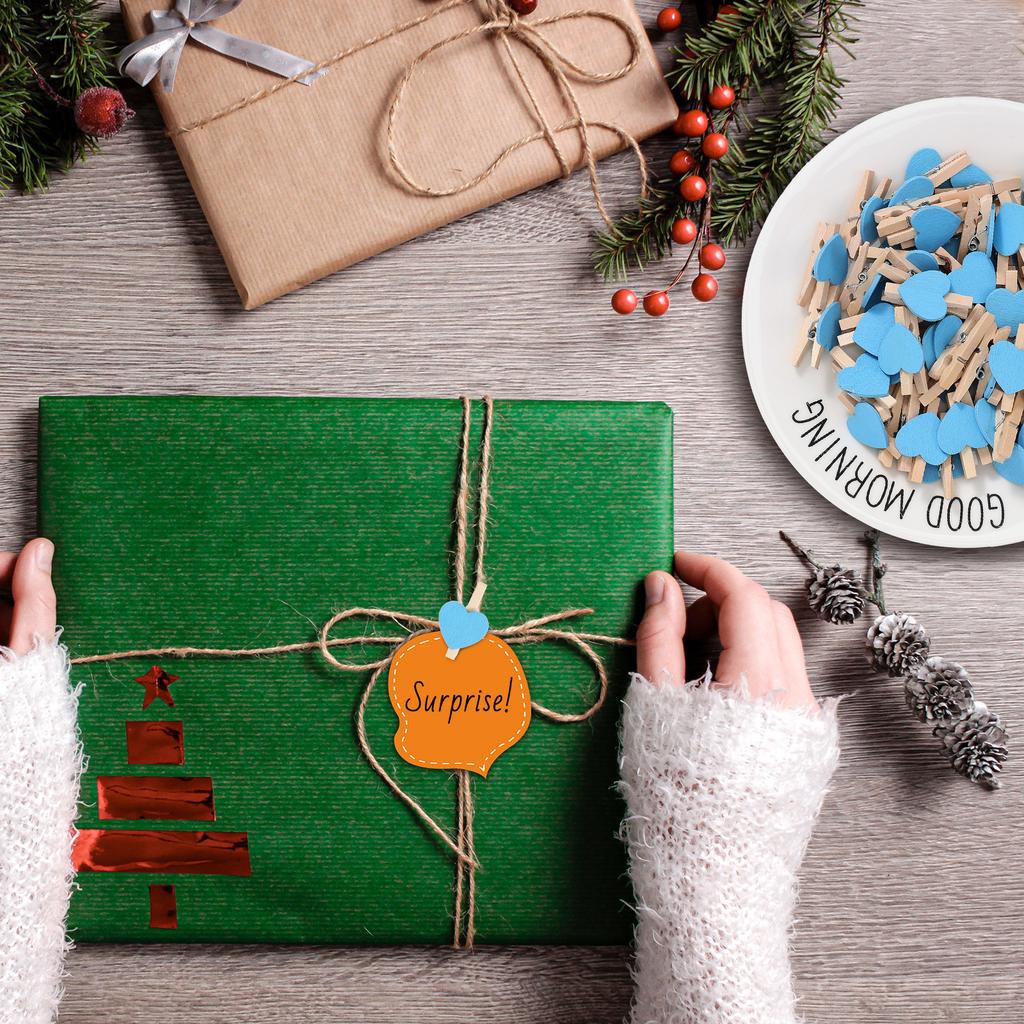 50 Stück Kleine Holzklammern Herz Fotoklammer Für Fotos Notizen Kunstwerke Ausstellung Zuhause Büro Hochzeitsdekoration Basteln Scrapbooking