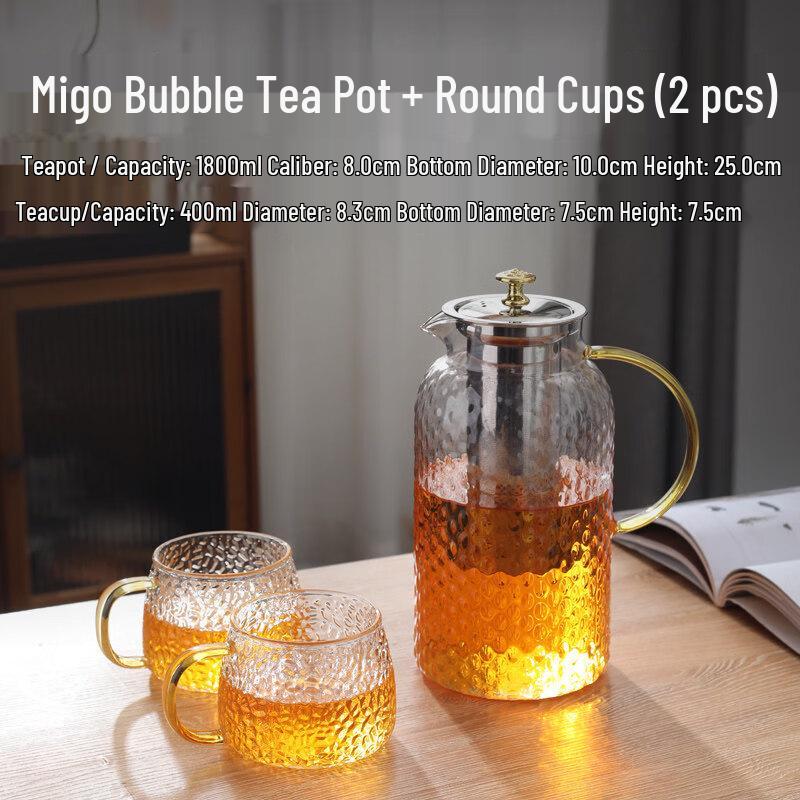 ZISIZ Extra Large Glass Teapot