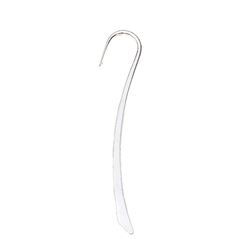10pcs Smooth Plated Bookmark Charms Hook Zinc Alloy for DIY Jewelry & Hairpin Crafts Decorative Reading Bookmarks Collection