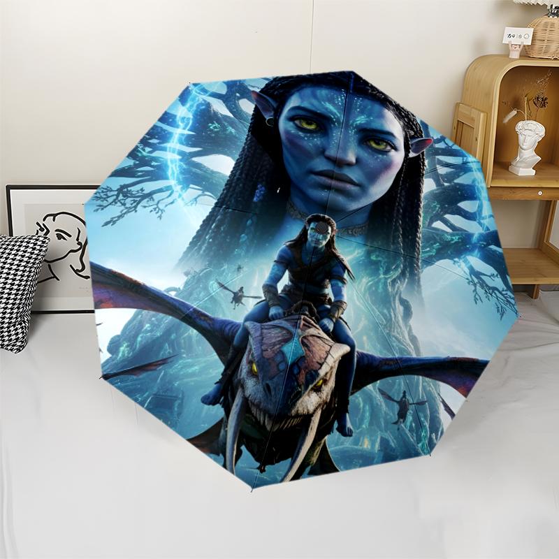 Avatar Theme Automatic Umbrella, Lightweight & Portable, 8 Rib, Perfect for Outdoor Travel, Birthdays, Christmas, Gifts.