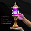For Buddhist Lamps, Prayer Temple LED Lamps, Buddhist Decorative Accessories, Household Decorative Lotus Crystal Lamps, Color