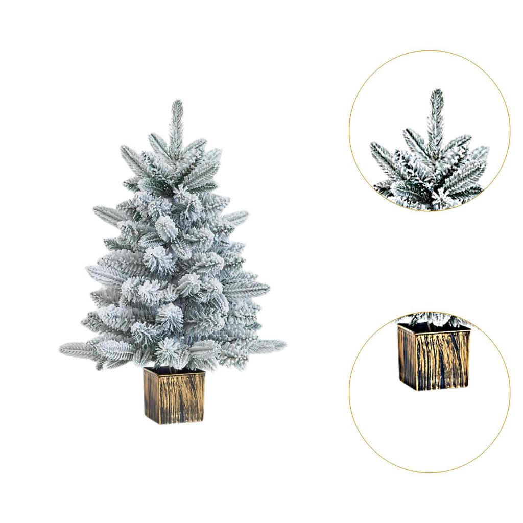 Mini Christmas Tree Artificial Christmas Tree Desktop Xmas Tree Snowy Tree for