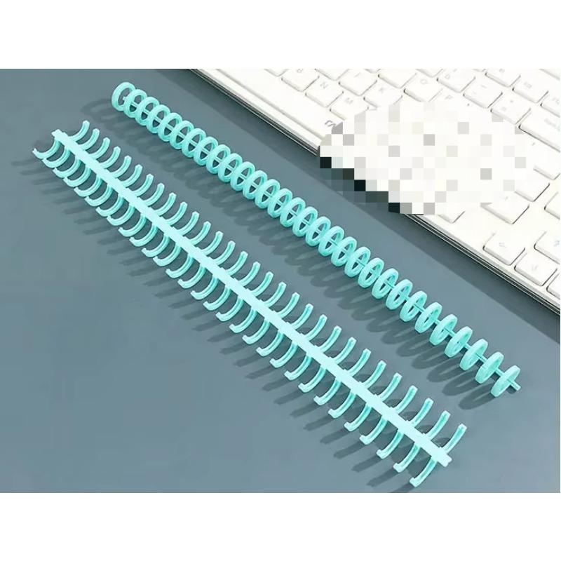 30-Loch-Binderring aus Kunststoff in Macaron-Farbe, schneidbar, selbstgemachter DIY-Binderring für lose Blätter, Notizbuch, Sammelalbum, Journal, Spule, Buchbinderring