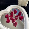 Red Velvet Mini Claw Clip: Chic Autumn/Winter Japanese Korean Hair Accessory for Women