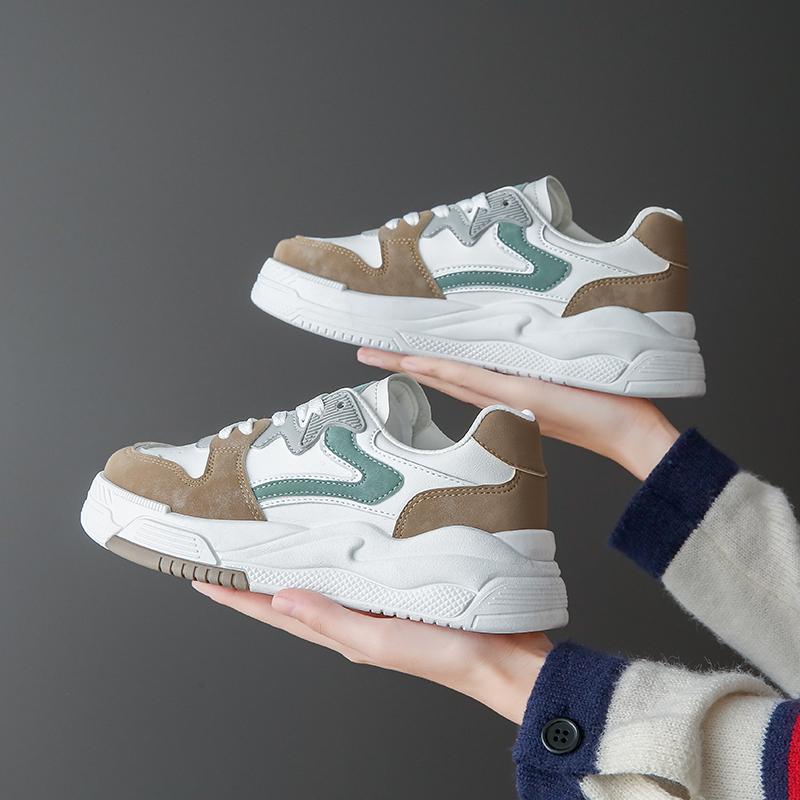 Dámské Boty INS Zvyšující Deskové Boty s tlustou podrážkou Korejské Boty Studentské Tide Boty Four Seasons 35-40